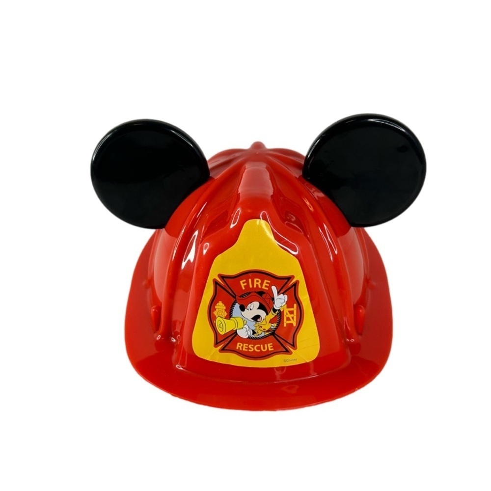 Disney Mickey Mouse Fire Rescue Toddler Firefighter Plastic Helmet Hat with Ears